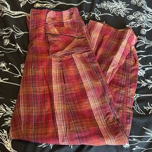 Free People plaid pants